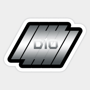 Metallic Illustration dio Sticker